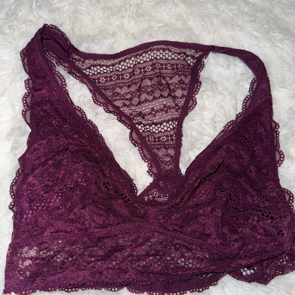Victoria's Secret Lace Bralette in Plum